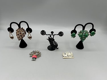 3 Vintage Brooches and More