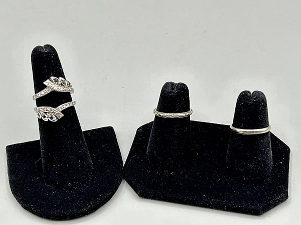 3 Vintage Wedding Rings- 18K and More (1 of 12)