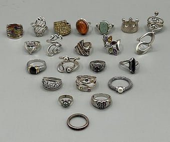 22 Sterling Silver Rings