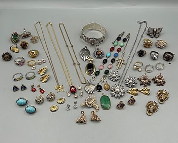 Large Group of Costume Jewelry-Vintage and More