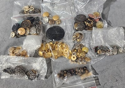 296 Vintage and Antique Buttons