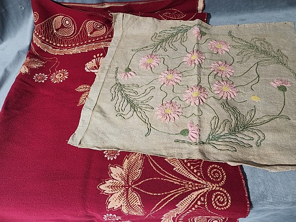 Antique c1890s Jugendstil Table Cover, and more (1 of 19)