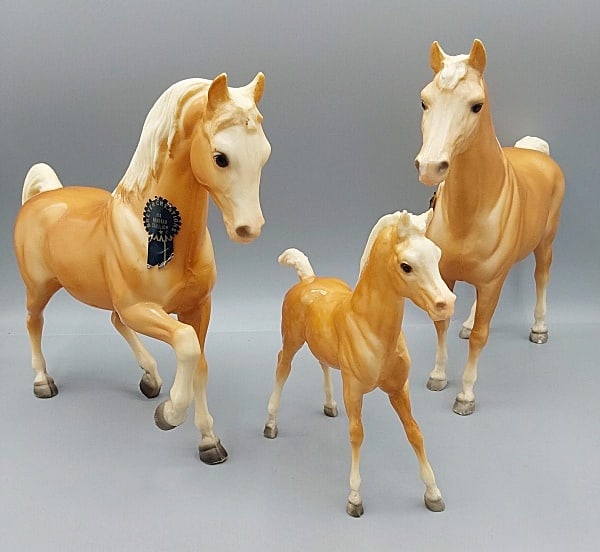 Breyer Palomino Family Arabian Stallion, Mare & Foal #4 5 6 (1 of 20)