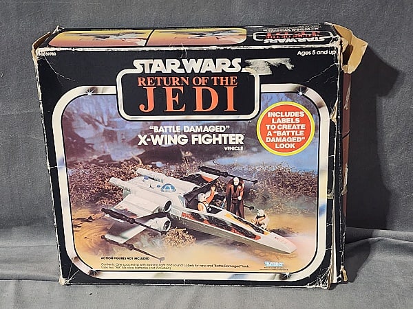 Vintage X-Wing Star Wars Kenner Loose Complete Toy Battle