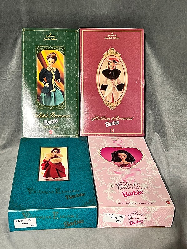 4 Hallmark Barbie Dolls - Holiday and more (1 of 18)