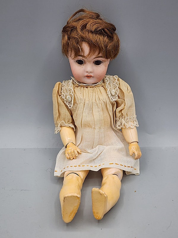 Antique Porcelain and Composition German Doll (1 of 10)