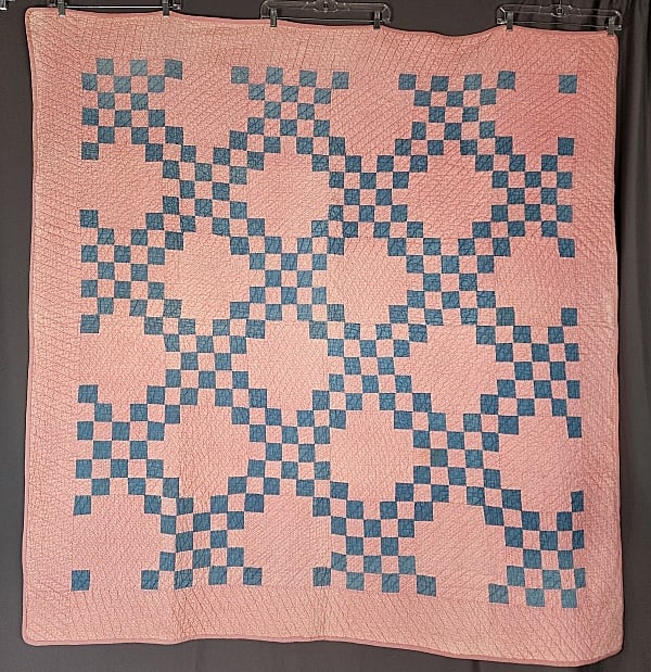 Antique c1900 Double Irish Chain Quilt (1 of 8)