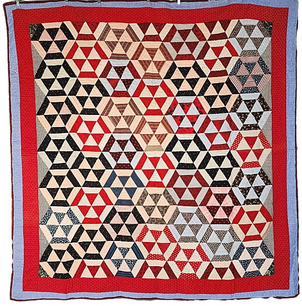 Antique c1890 Spider Web Quilt (1 of 9)
