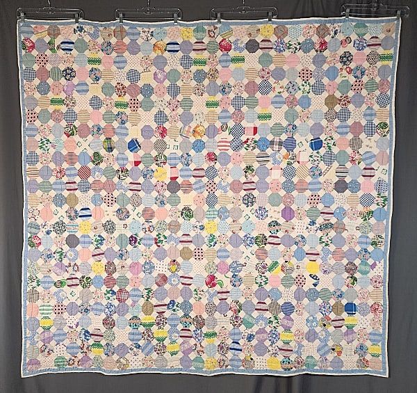 Vintage c1950 Snowball Quilt (1 of 7)