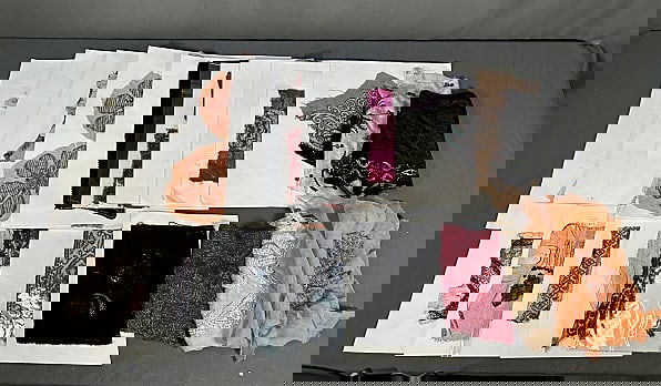 19 Antique c1920 Beaded Fragments for Textile Inspiration (1 of 10)