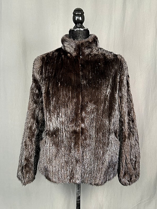Ladies Mahogany Mink Jacket c2000s (1 of 9)