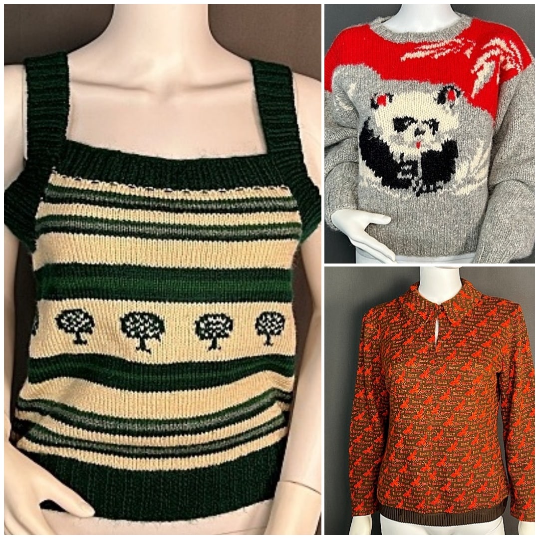 Group of Mixed Vintage Knit Tops (1 of 16)