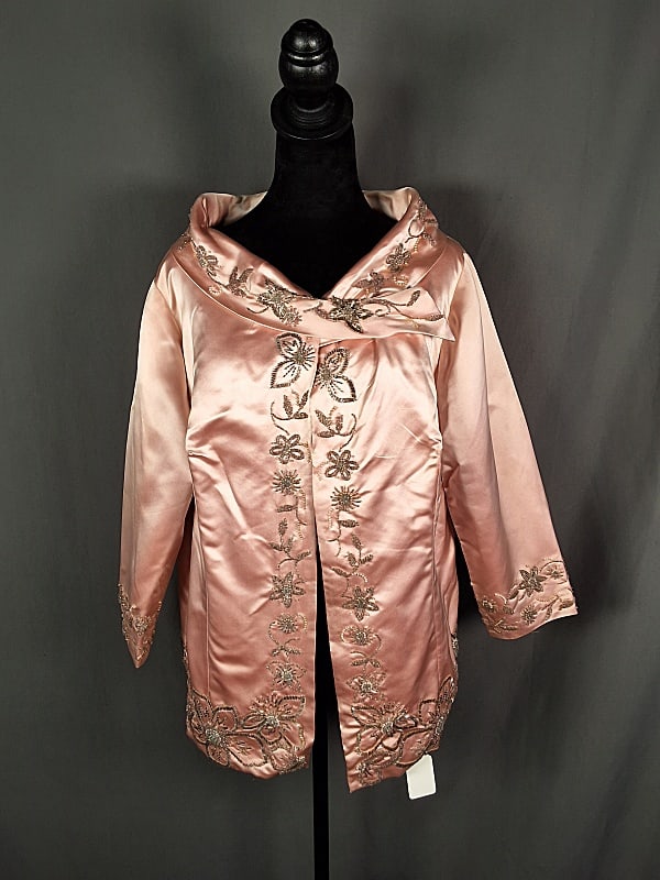 c1960 Ladies Satin Evening Jacket (1 of 11)