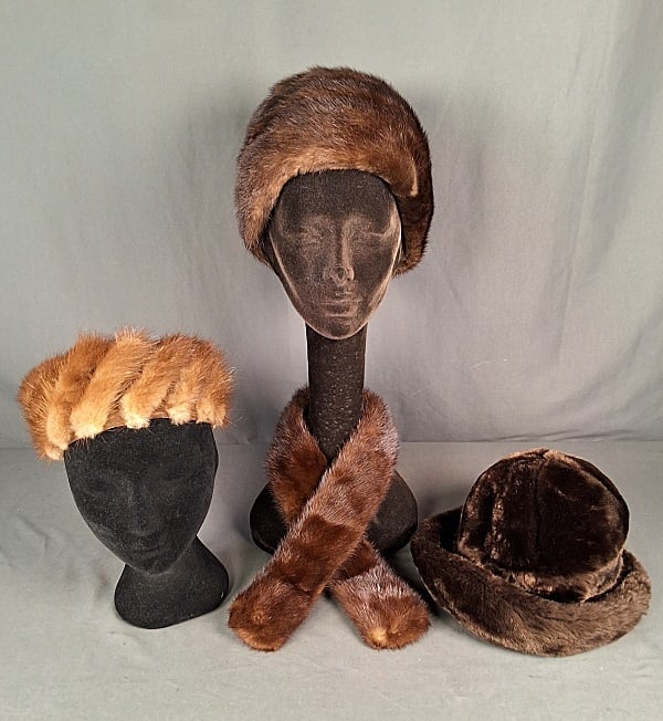 3 Vintage Fur Hats and More (1 of 18)