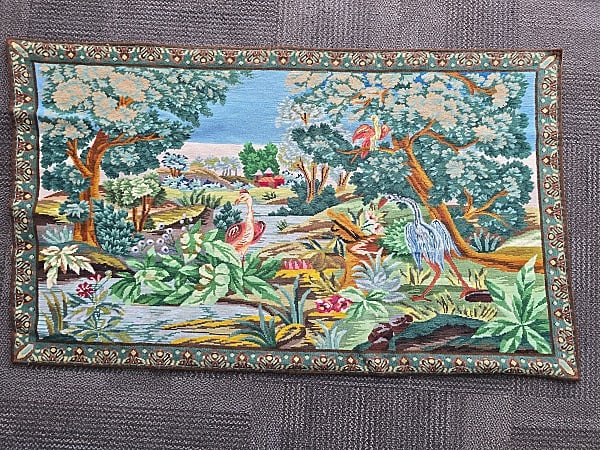 Vintage Needlepoint Wall Hanging - Birds (1 of 10)