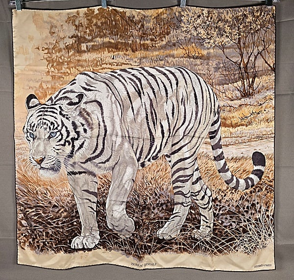 Hermes Tigre du Bengale Silk Scarf (1 of 8)