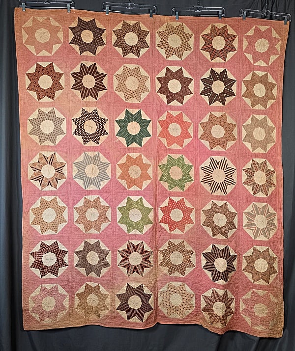 Antique c1860 Signature Star Quilt (1 of 11)