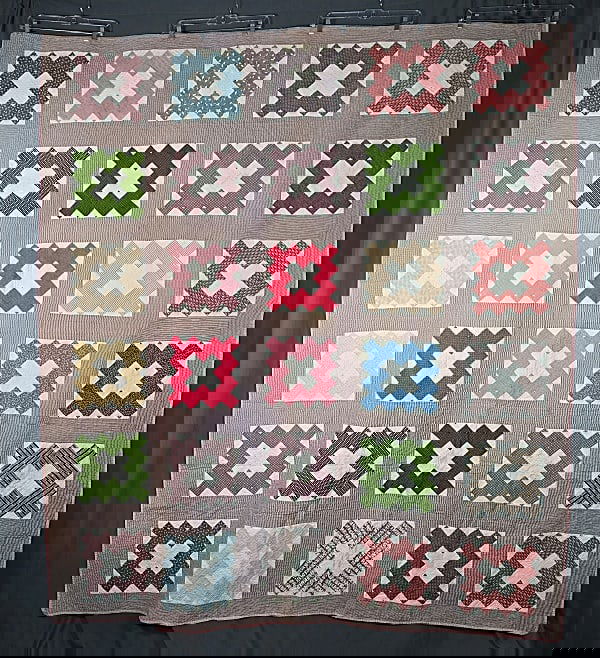 Antique 1854 Album Quilt - NY, NJ (1 of 13)