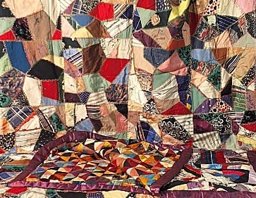 2 Antique c1910s Small Crazy Quilts (1 of 17)