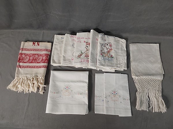 Group of Antique Hand Towels and More (1 of 18)