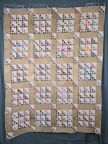 Antique c1880 Birds in the Air Quilt - TN