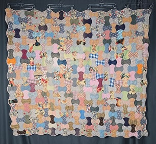 Vintage c1950 Apple Core Quilt