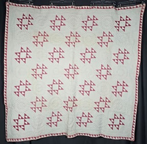 Antique c1880 Wandering Lover Quilt