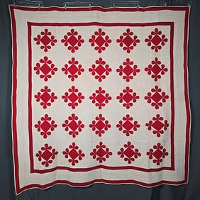 Antique c1900 Honey Bee Variation Quilt