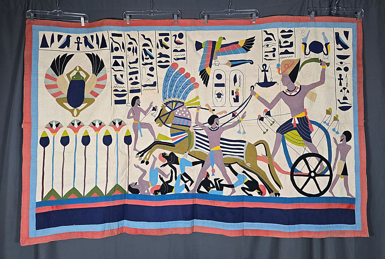 Antique c1920s Egyptian Applique Wallhanging (1 of 12)