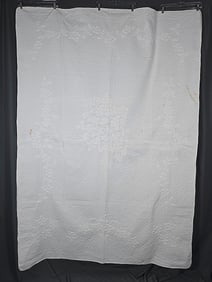 Antique c1920 Stuffed Brides Quilt - KY