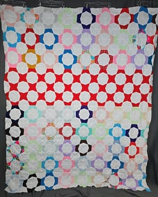Vintage Polyester Double Knit Quilt Top