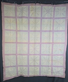 Vintage c1930 Embroidered Signature Comfort Quilt