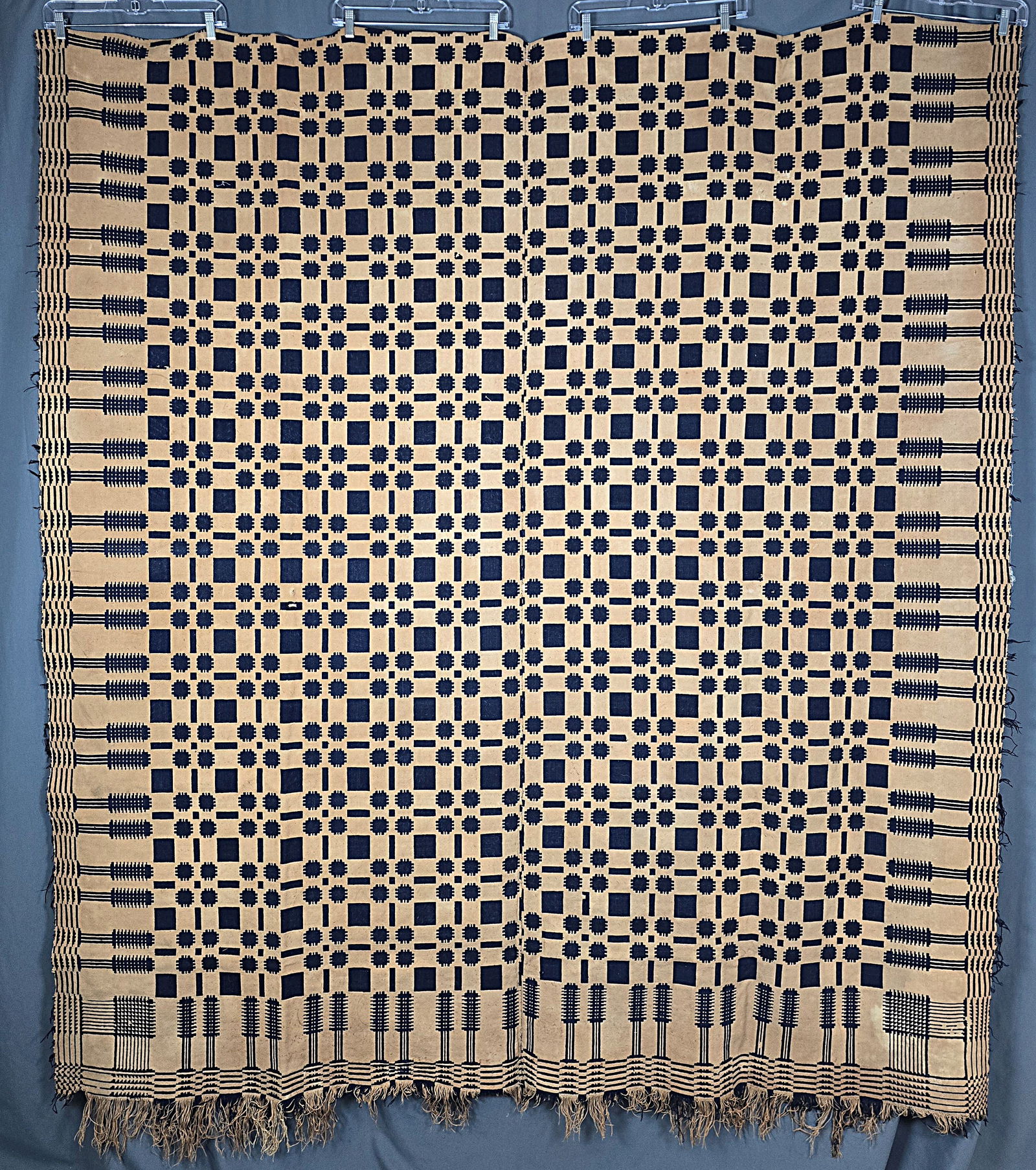 Antique c1840 Woven Coverlet (1 of 14)