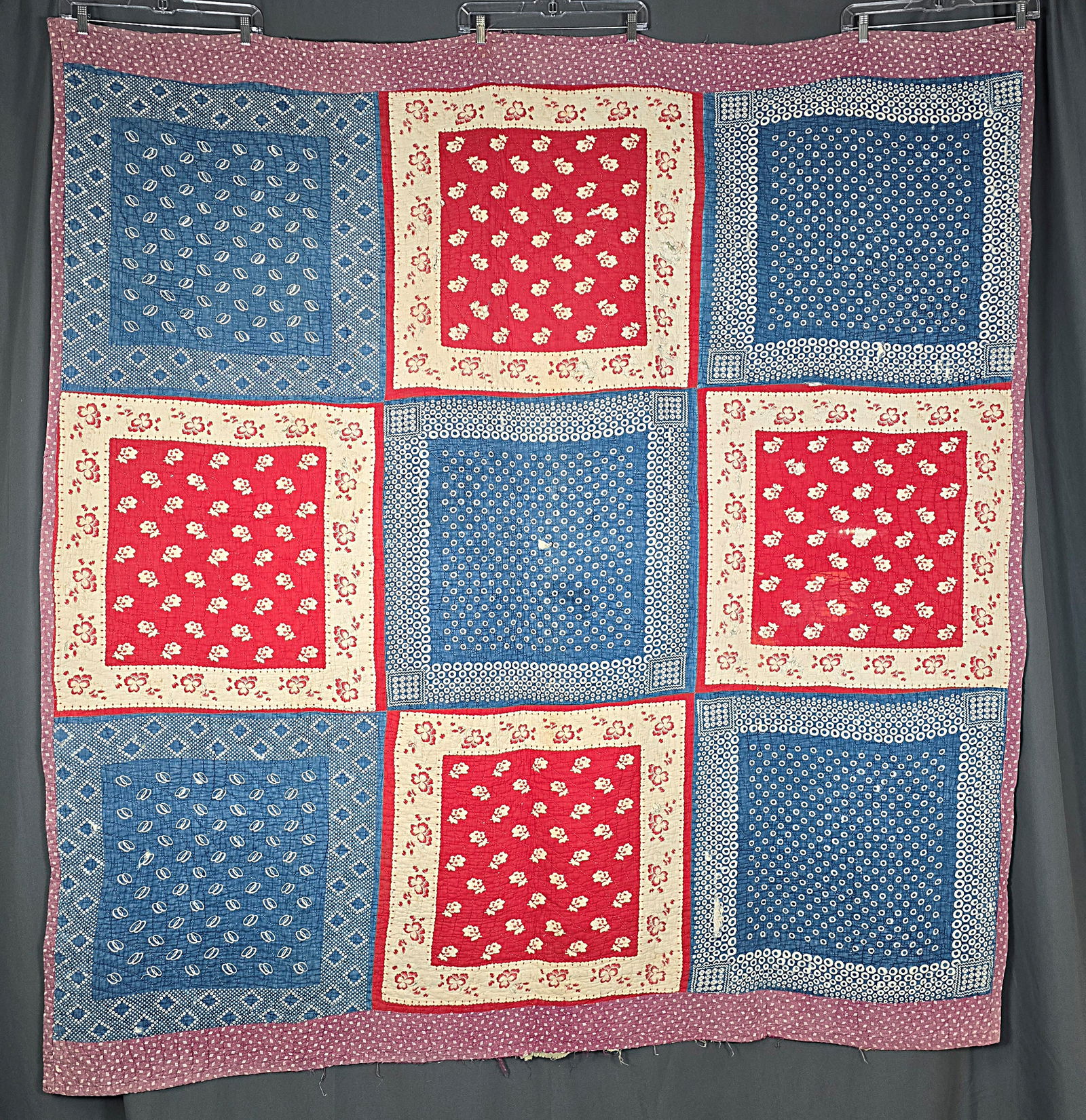 Antique c1890 Kerchief Quilt (1 of 12)