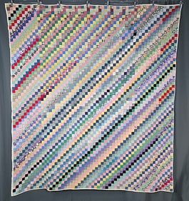 Vintage c1930 Multitudinous One Patch Quilt
