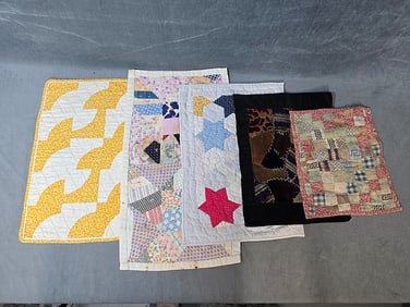 5 Antique and Vintage Doll Quilts - Group A