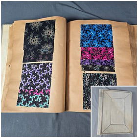 Antique Textile Swatch Book 1890s Dress Prints