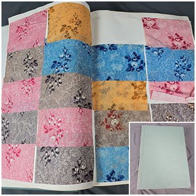 Antique 19th Century Textile Swatch Book
