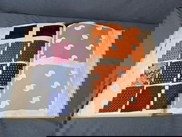Vintage Textile Swatch Book 1 - Silk Prints