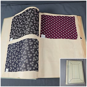 Vintage Textile Swatch Book - Printed Silk Florals