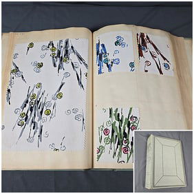 Vintage Textile Swatch Book - Apparel Prints 1956