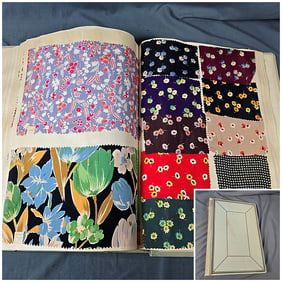 Vintage Textile Swatch Book 1 - Fancy Silk