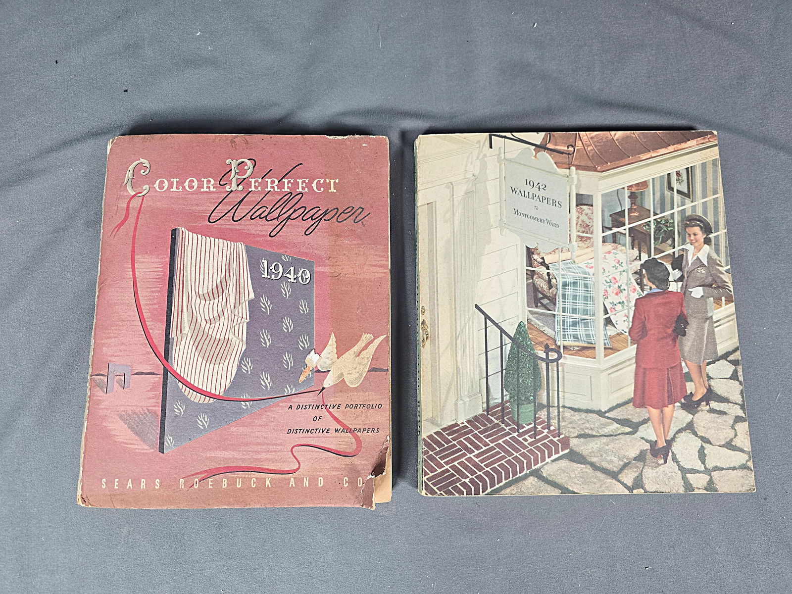 2 Vintage 1940s Wallpaper Sample Books (1 of 18)