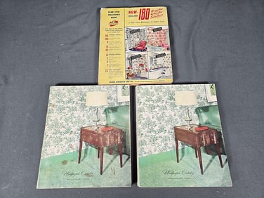 3 Vintage 1950s Wallpaper Sample Books
