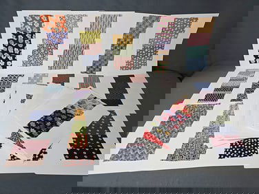 Over 100 Vintage  Large Swatch Cards