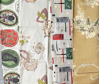 Vintage Mid Century Modern MCM Decorator Fabric