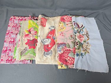 Mixed Vintage Feedsack Projects and More