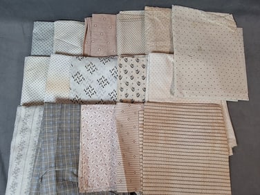 Antique 19th Century Shirting Fabric - 4 Lbs