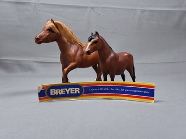 Breyer Shetland Pony #23 and Haflinger #156 Figures