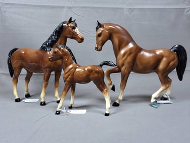 Breyer Family Arabian Set, Sheik #13, Sheba #14, and Shah #15